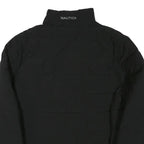NAUTICA Mens Black Jacket L Polyester Blend Zip Puffer Casual Warm