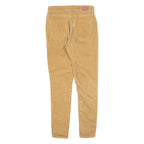 LEVI'S 721 High Rise Womens Corduroy Trousers Brown Slim Skinny W25 L28