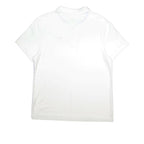 NIKE Mens White Polo Shirt XL Short Sleeve Plain Cotton Classic Casual
