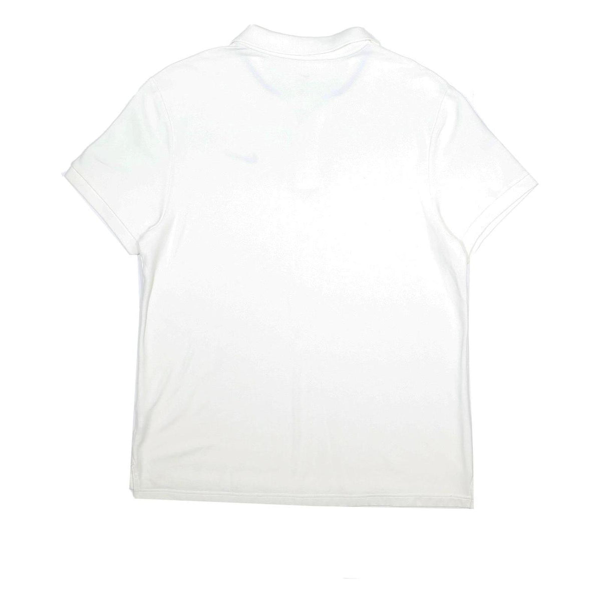 NIKE Mens White Polo Shirt XL Short Sleeve Plain Cotton Classic Casual