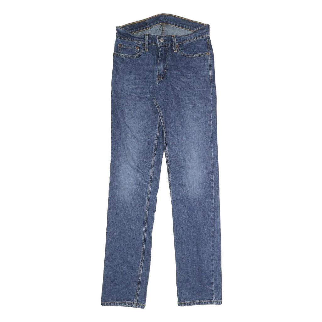 LEVI'S 511 Mens Jeans Blue Slim Straight Denim Medium W27 L31 Stylish Zip