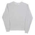 FILA Mens Grey Crew Neck S Embroidered Logo Sweatshirt Cotton Blend