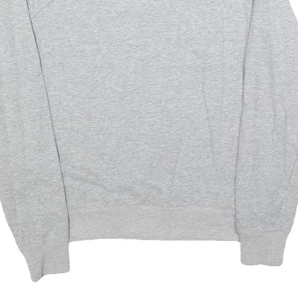 FILA Mens Grey Crew Neck S Embroidered Logo Sweatshirt Cotton Blend