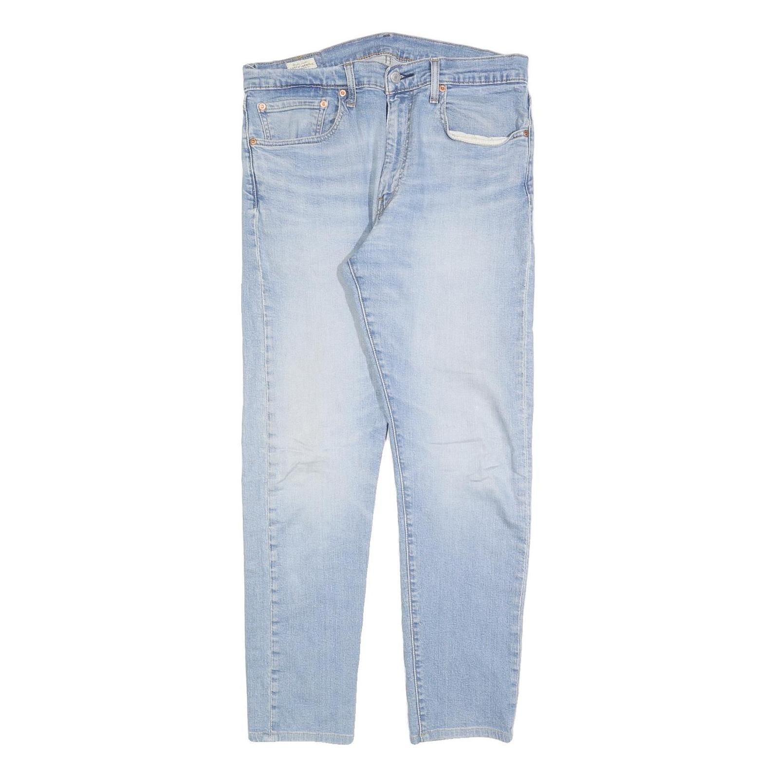 LEVI'S 512 BIG E Mens Jeans Blue Slim Skinny Denim Light W34 L29 Vintage Style