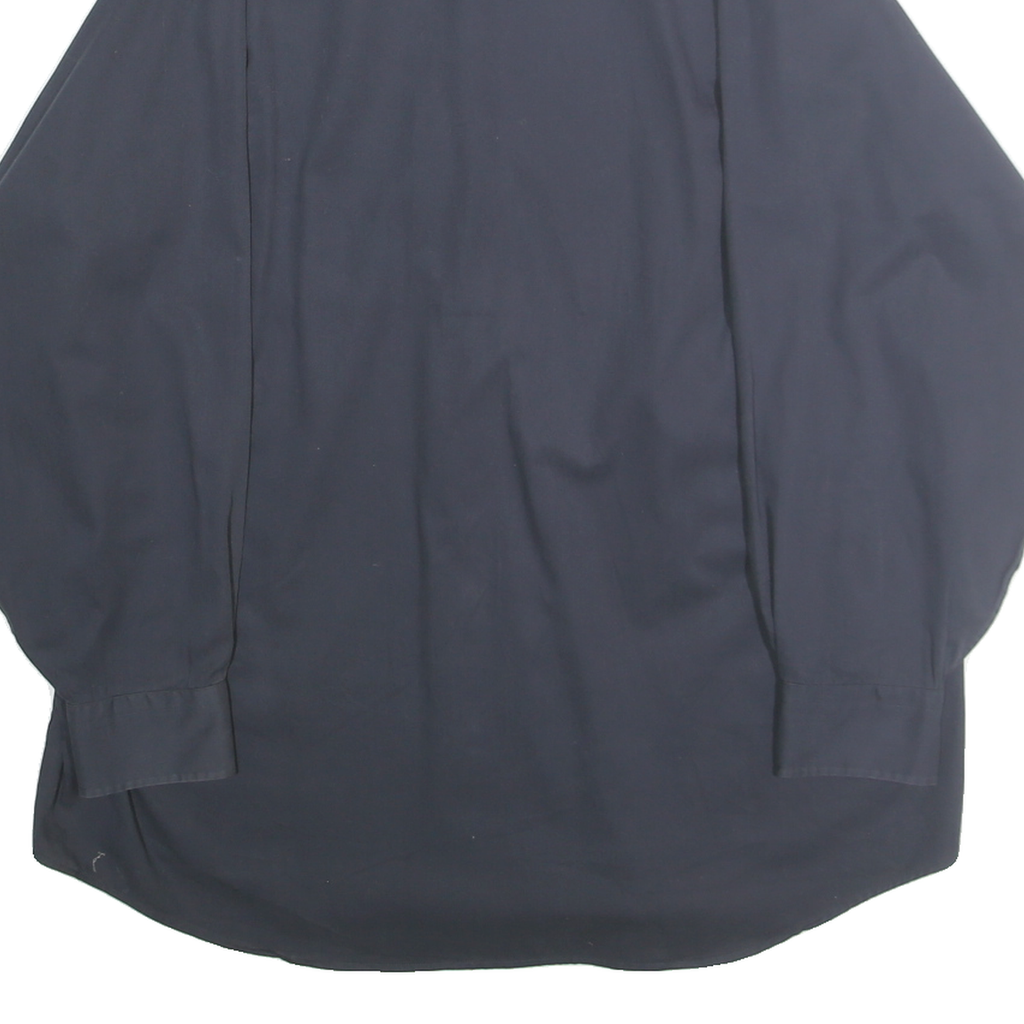 TOMMY HILFIGER Mens Black Classic Cotton Shirt XL Button Down Collar Long Sleeve