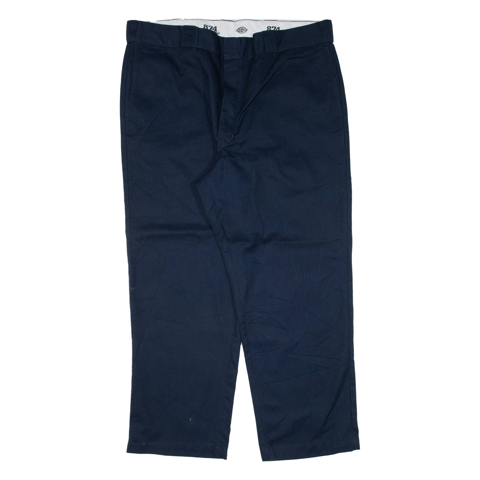 DICKIES 874 Workwear Mens Trousers Blue Regular Straight W40 L28