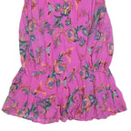 MONSOON Womens Pink Floral Day Viscose Long Sleeve Mini Dress Size S