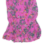MONSOON Womens Pink Floral Day Viscose Long Sleeve Mini Dress Size S