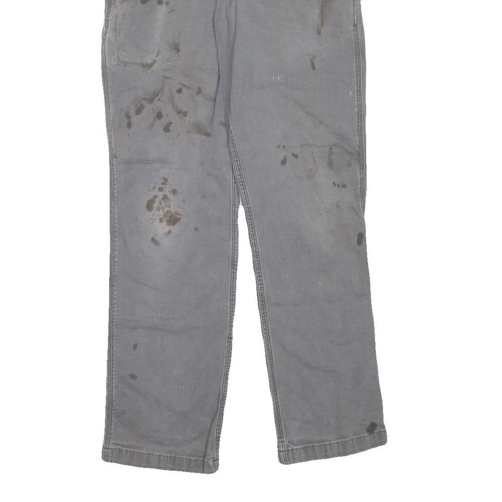CARHARTT Mens Grey Regular Fit Straight Denim Jeans W32 L32 Workwear Utility