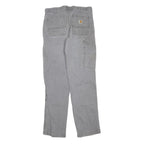 CARHARTT Mens Grey Regular Fit Straight Denim Jeans W32 L32 Workwear Utility