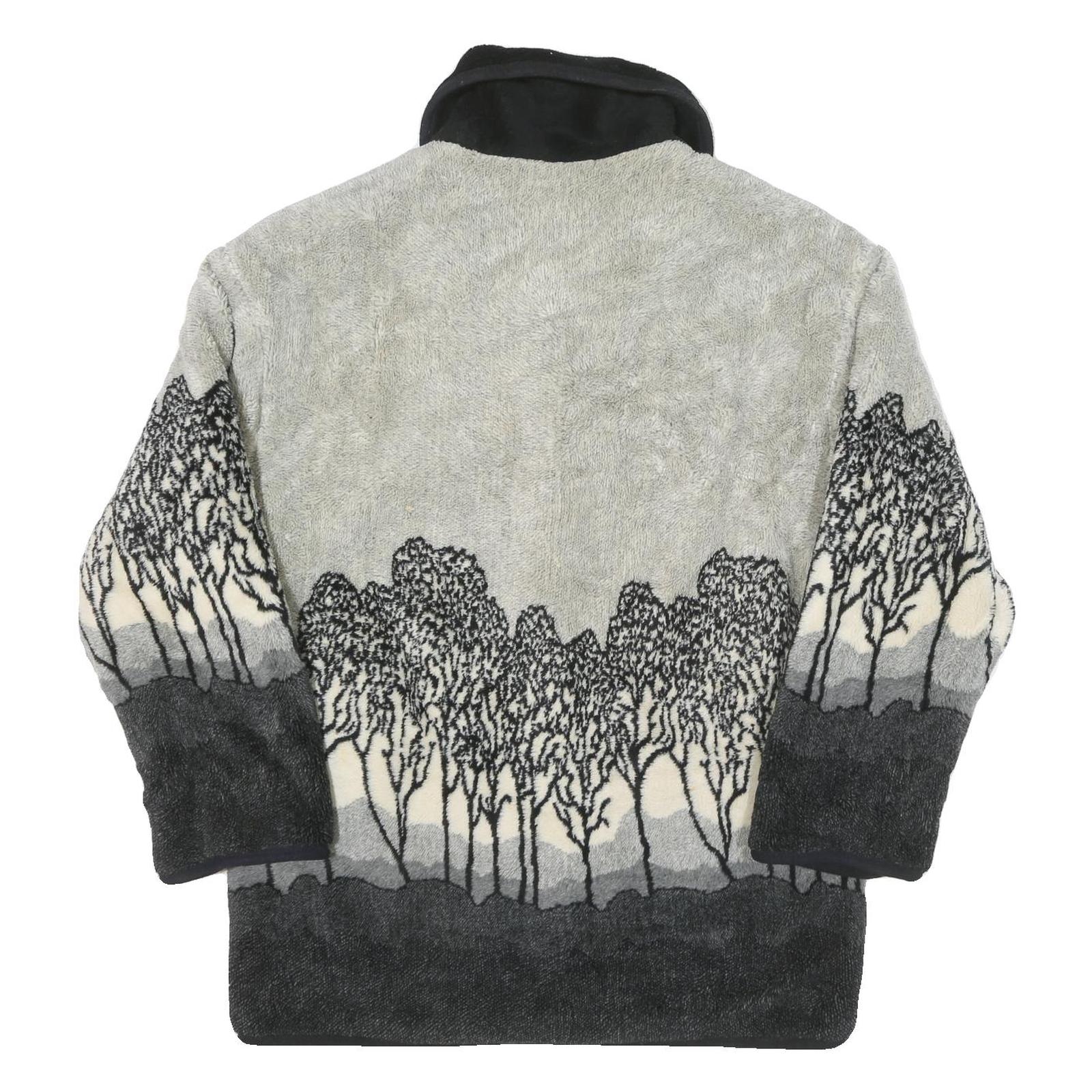 Womens Black Grey Button Jacket XL Polyester Blend Plain Fitted Stylish Winter