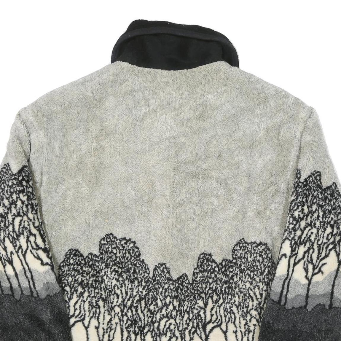 Womens Black Grey Button Jacket XL Polyester Blend Plain Fitted Stylish Winter