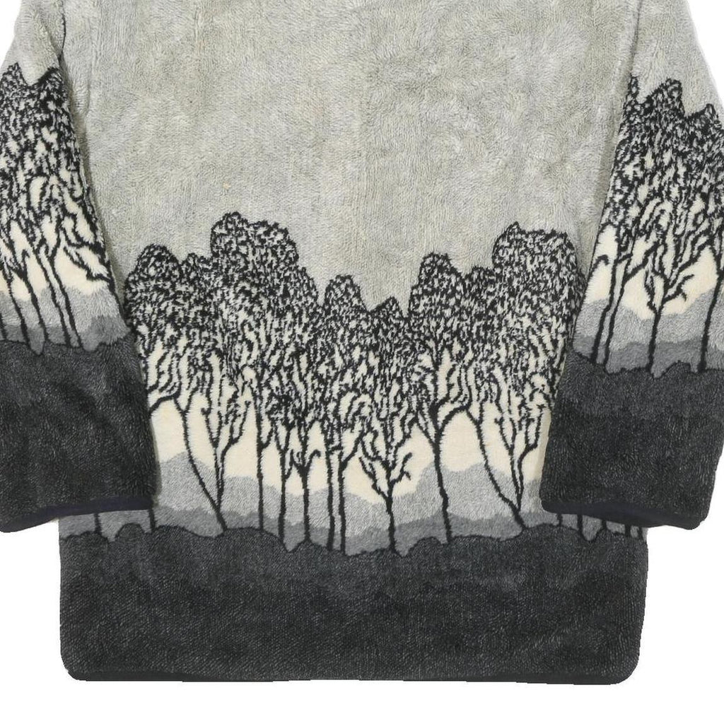 Womens Black Grey Button Jacket XL Polyester Blend Plain Fitted Stylish Winter