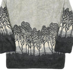 Womens Black Grey Button Jacket XL Polyester Blend Plain Fitted Stylish Winter