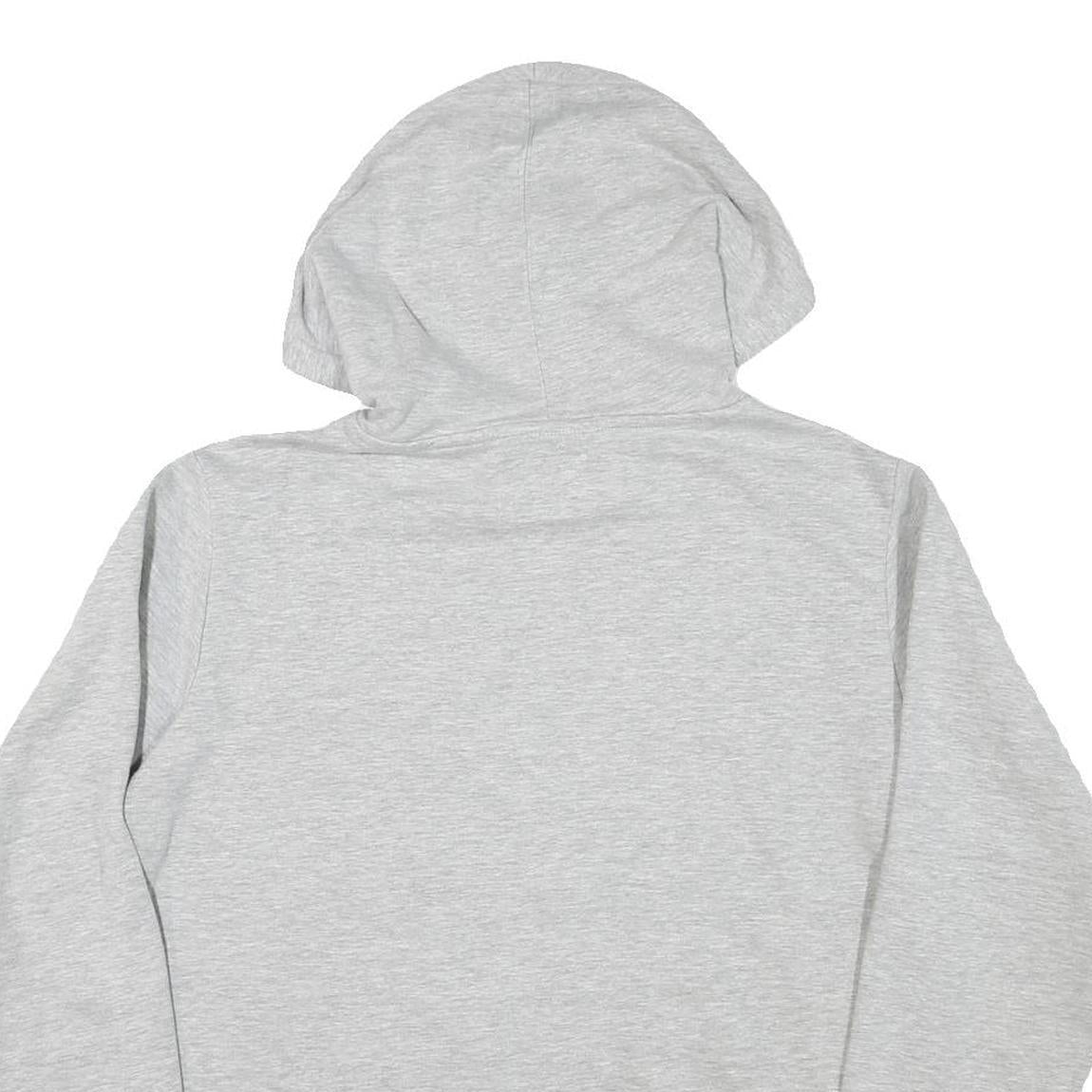 CHAMPION Mens Grey Pullover Hoodie M Embroidered Logo Cotton Blend