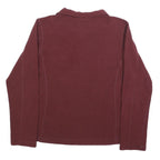 PATAGONIA Womens Maroon Jumper Plain 1/4 Zip Pullover M Polyester Outdoor