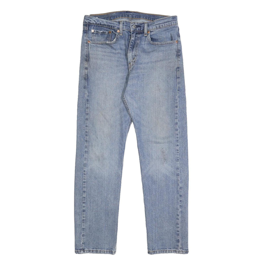 LEVI'S 505 Mens Jeans Blue Regular Straight Denim Medium W32 L30 Classic Fit Zip