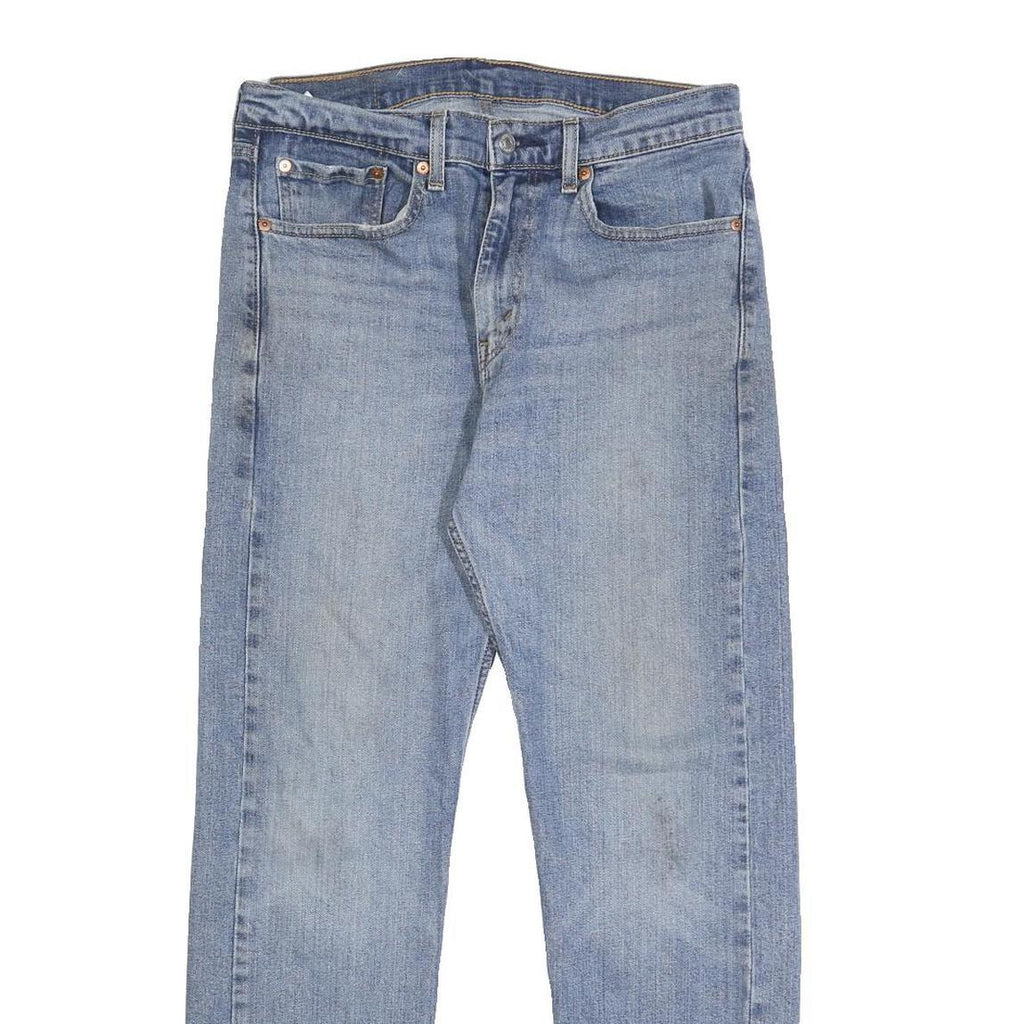 LEVI'S 505 Mens Jeans Blue Regular Straight Denim Medium W32 L30 Classic Fit Zip
