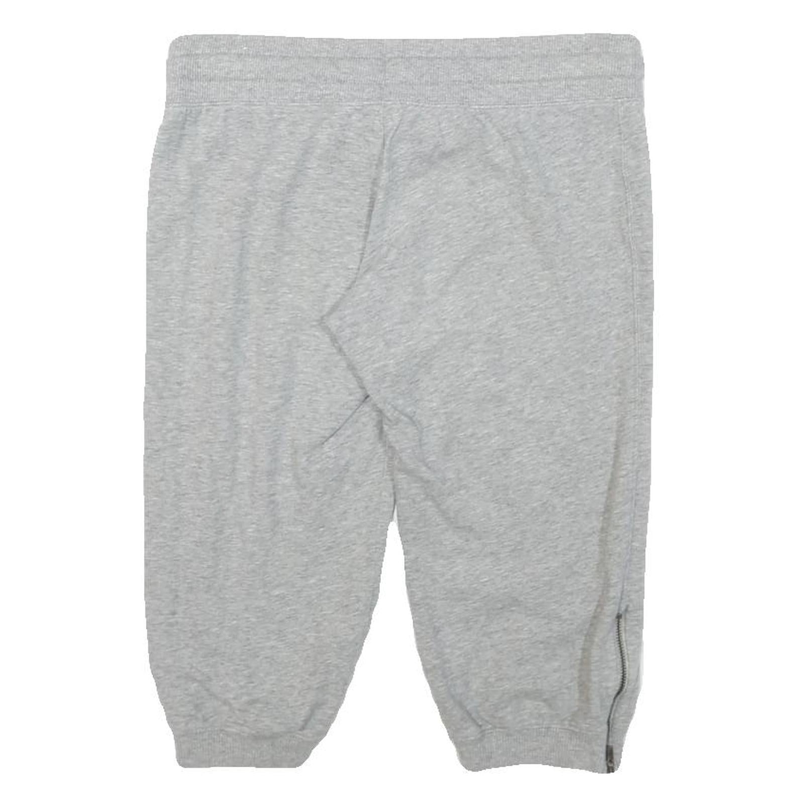 NIKE Womens Shorts Grey Casual S W30 Cotton Blend Comfort Drawstring