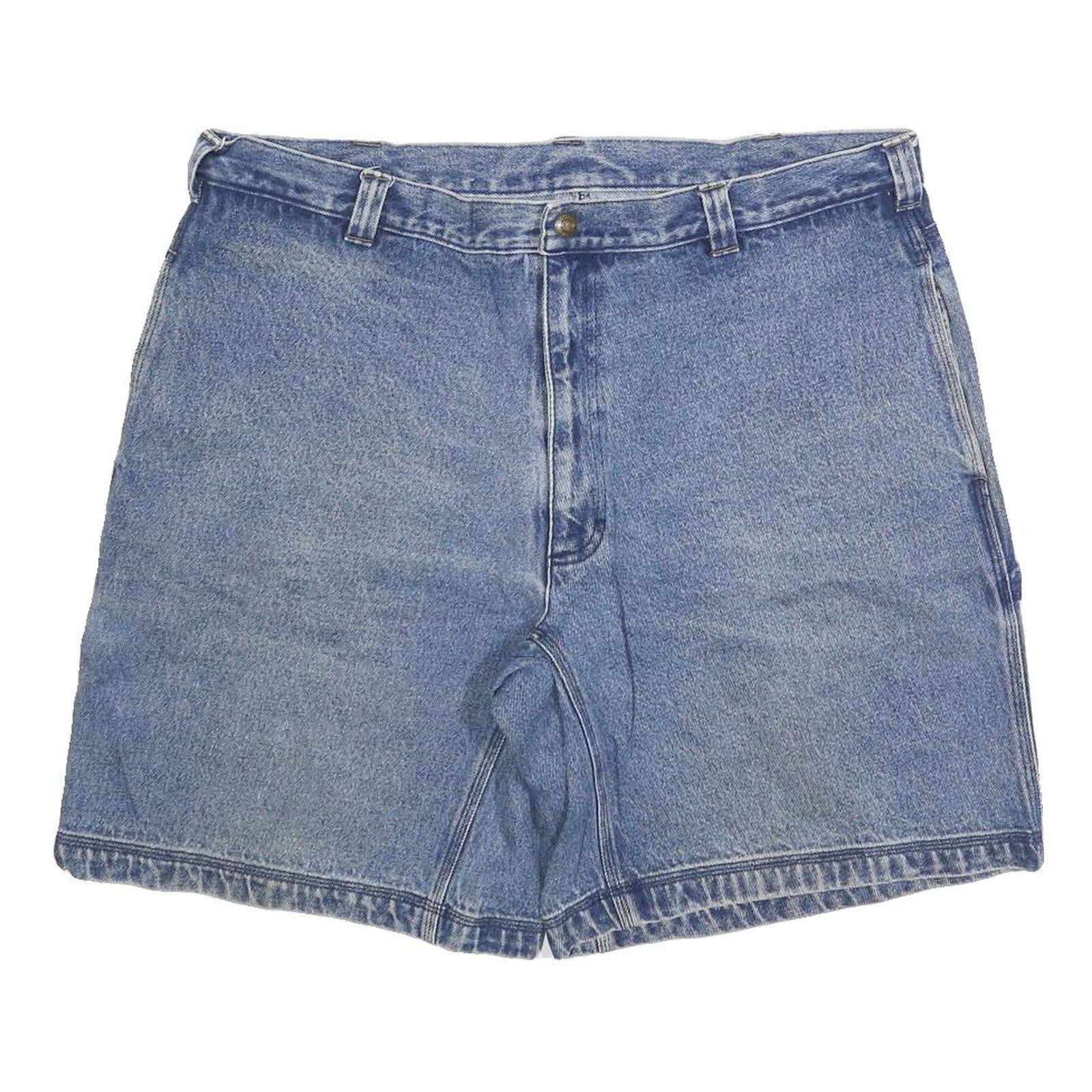 WOOLRICH Womens Denim Blue Casual Shorts XL W38 Cotton Blend Relaxed Fit
