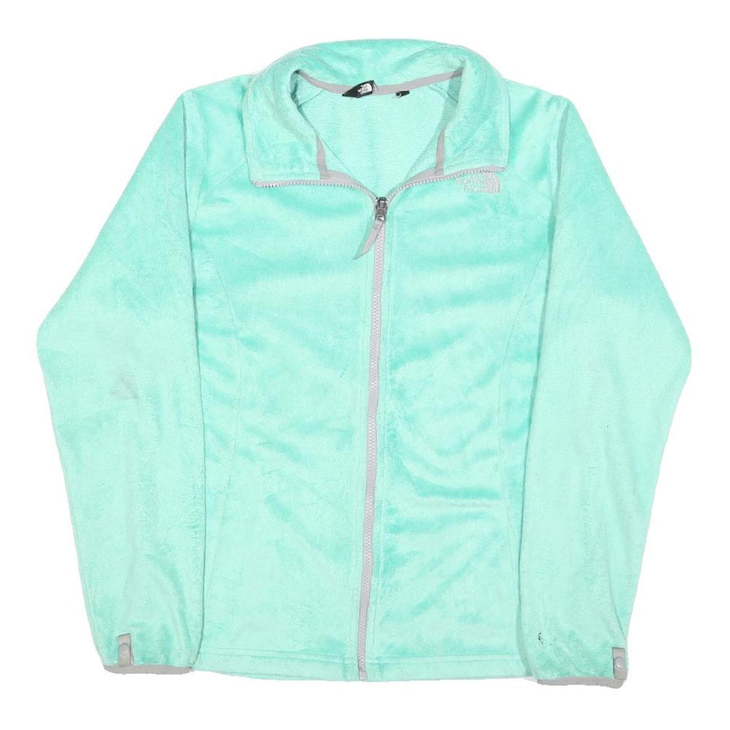 THE NORTH FACE Womens Mint Green Jacket M Polyester Zip Soft Warm Casual