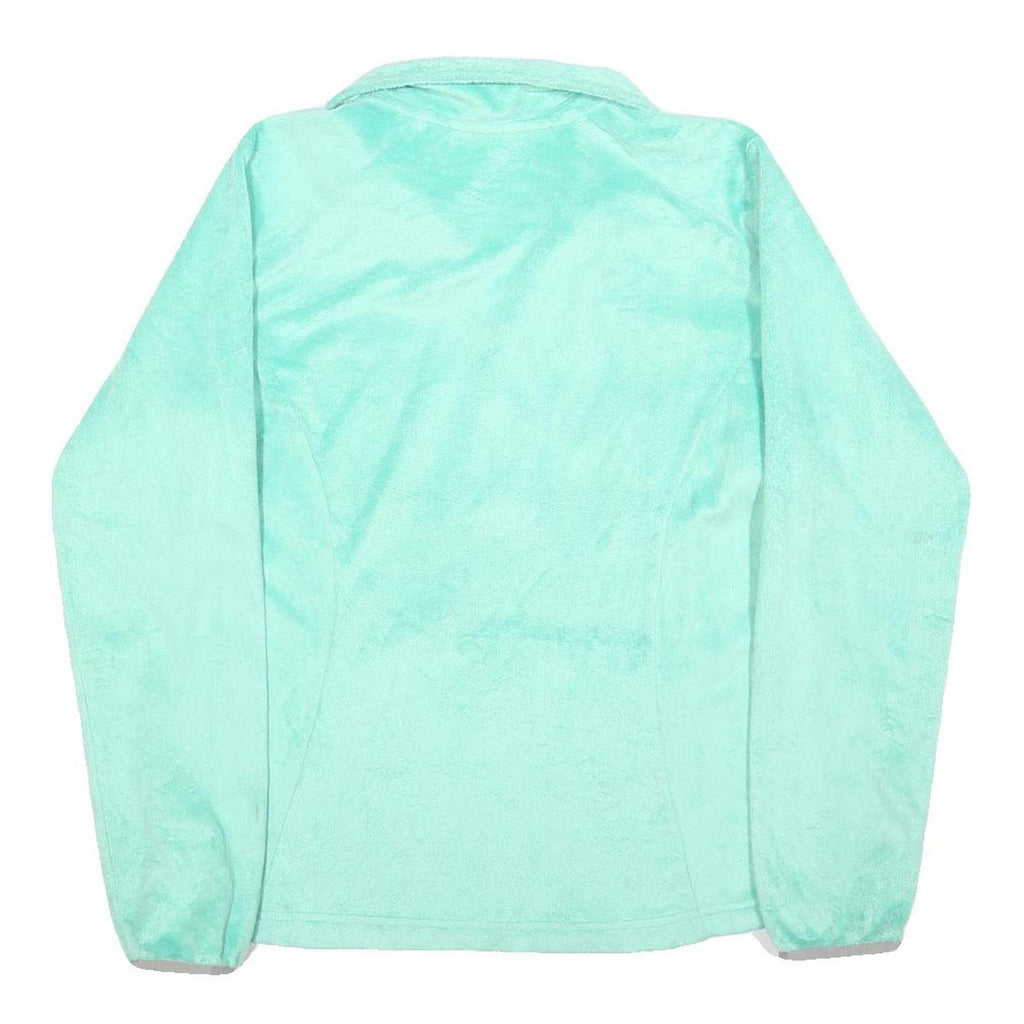 THE NORTH FACE Womens Mint Green Jacket M Polyester Zip Soft Warm Casual