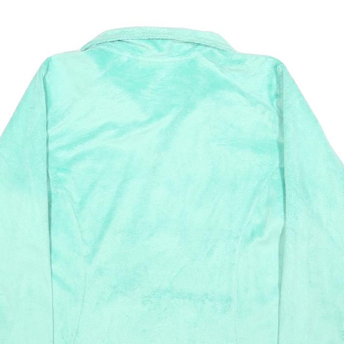 THE NORTH FACE Womens Mint Green Jacket M Polyester Zip Soft Warm Casual