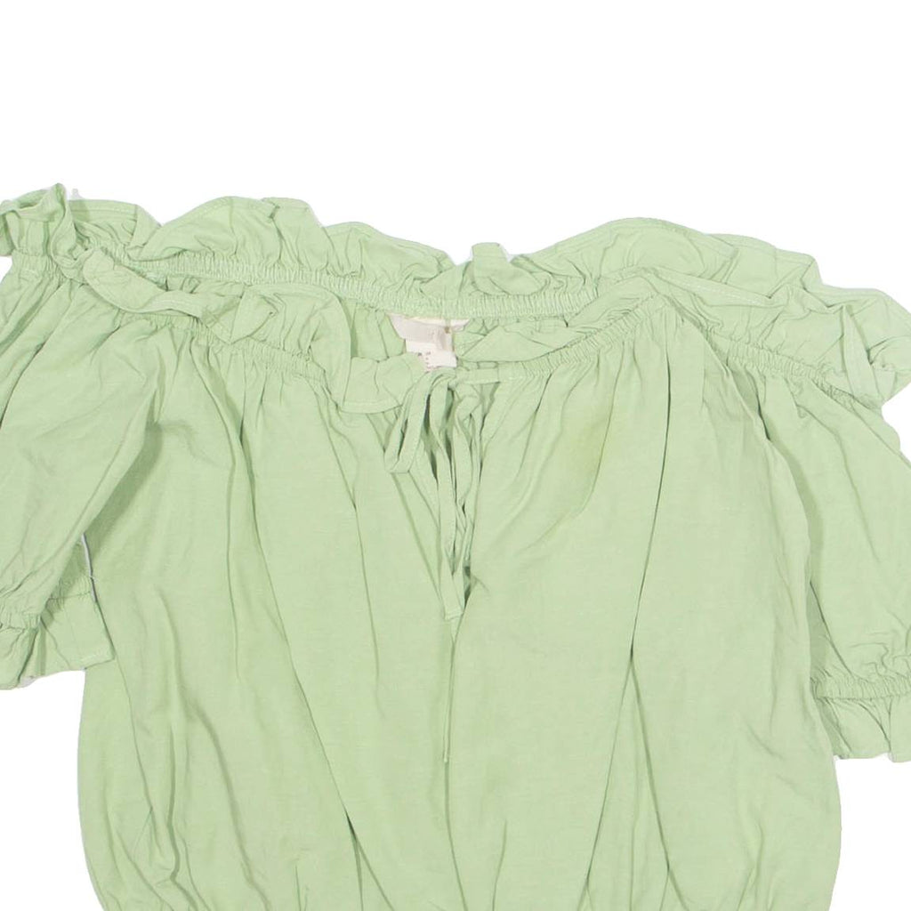 H&M Womens Top Green XS