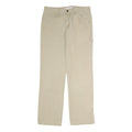 TOMMY HILFIGER Mens Cotton Beige Regular Straight Trousers W30 L29 Casual