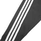 ADIDAS Mens Black White Track Jacket L Polyester Zip Plain Sportswear