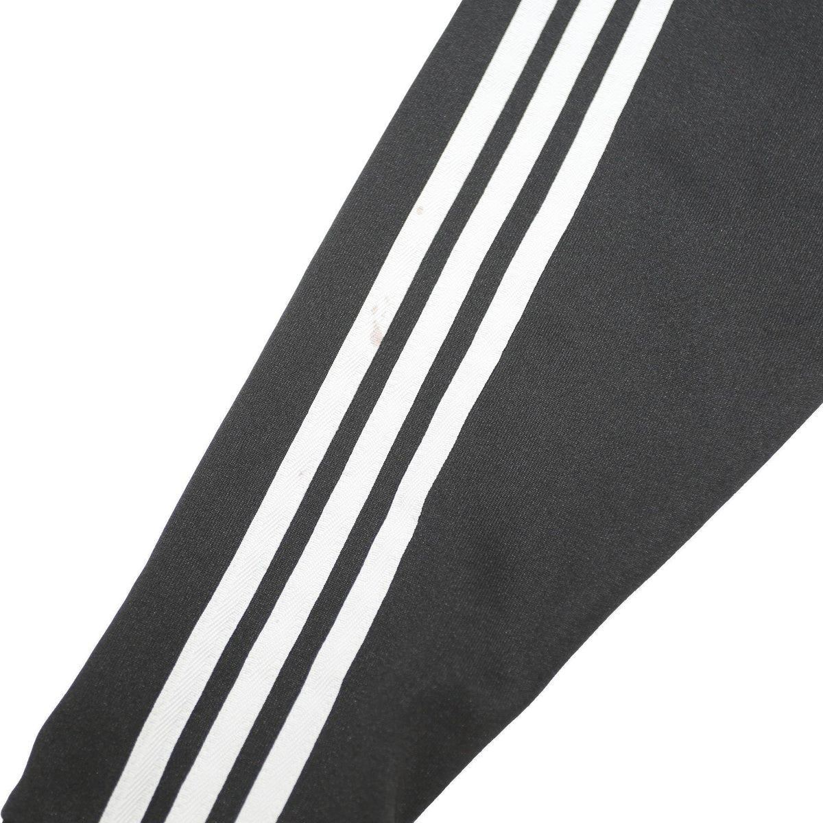 ADIDAS Mens Black White Track Jacket L Polyester Zip Plain Sportswear