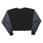 CHAMPION Womens Black & Charcoal Sweatshirt Crew Neck XS Embroidered Logo