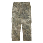 REALTREE Mens Cotton Blend Camouflage Regular Cargo Trousers W33 L29 Outdoor