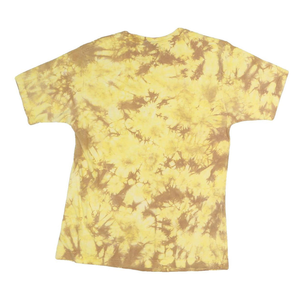 RANA TROPIC Mens Yellow & Brown Iguana Graphic Short Sleeve Crew Neck S Cotton