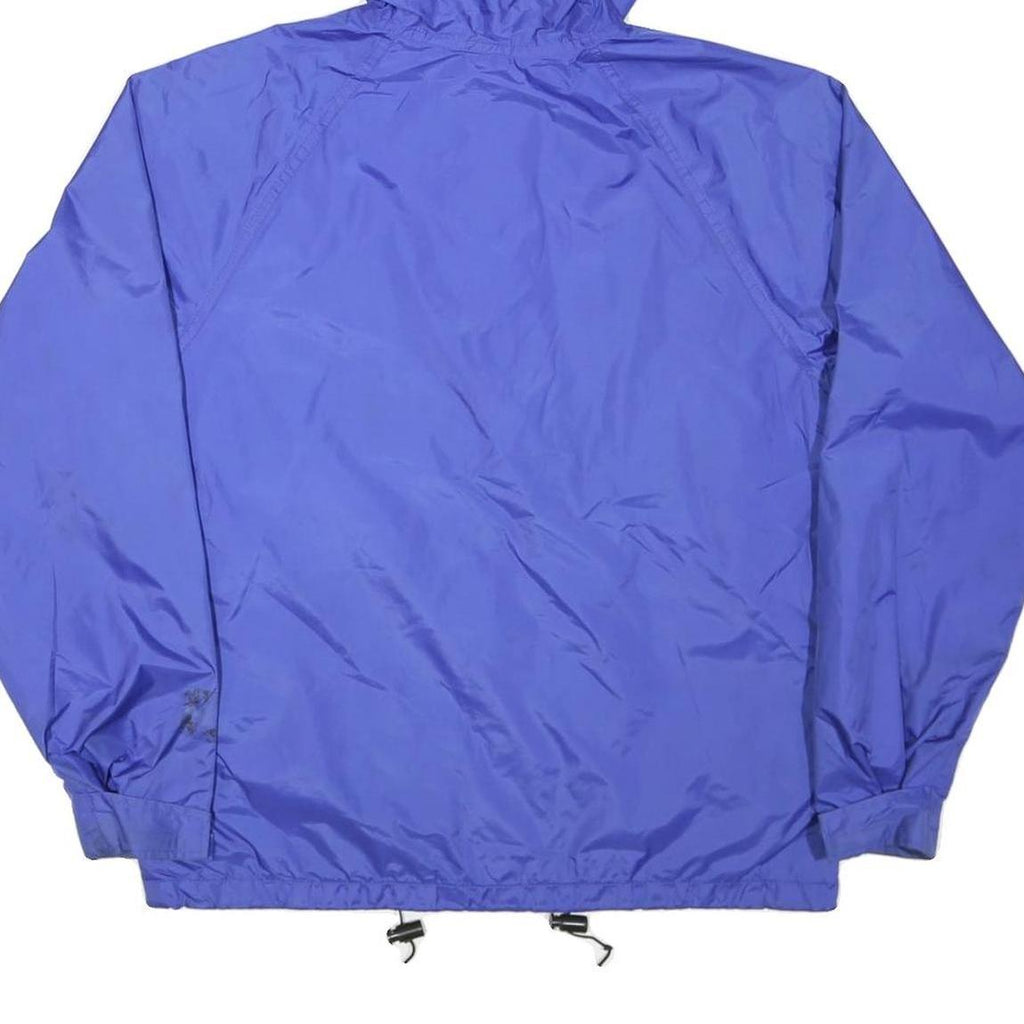 THE NORTH FACE Womens Blue Nylon Outdoor Jacket M Zip Hooded Plain Lightweight