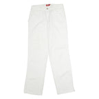 DICKIES Workwear Carpenter Womens Twill Trousers White Regular Straight W30 L32