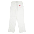 DICKIES Workwear Carpenter Womens Twill Trousers White Regular Straight W30 L32