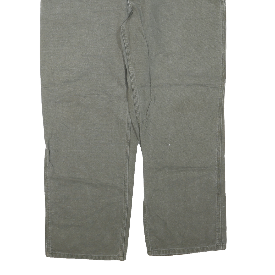 CARHARTT Mens Regular Fit Straight Cotton Blend Workwear Jeans W40 L30 Olive