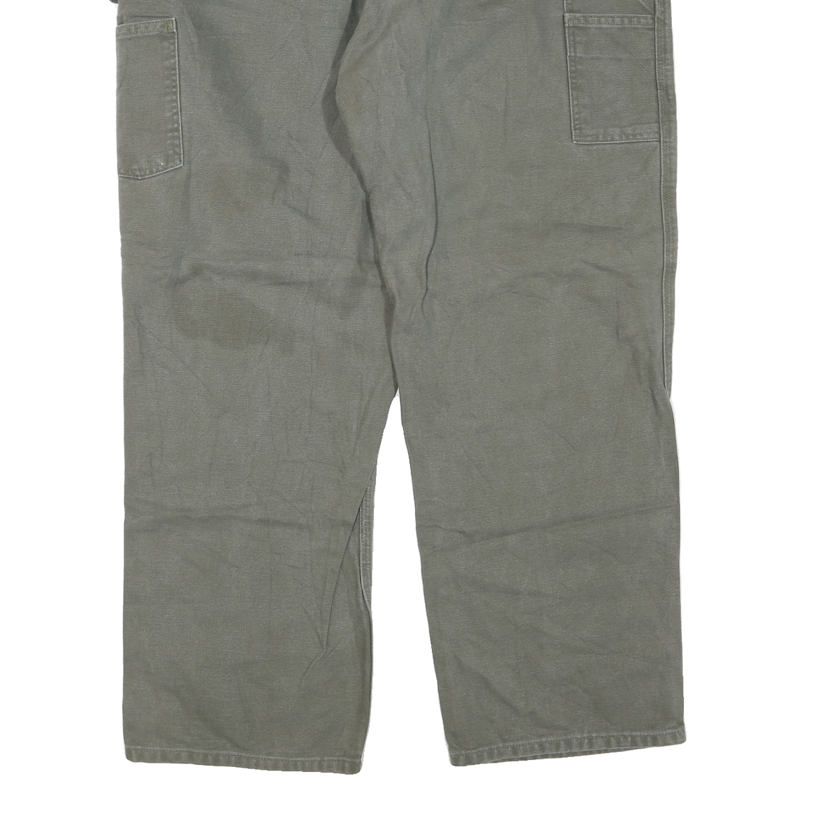 CARHARTT Mens Regular Fit Straight Cotton Blend Workwear Jeans W40 L30 Olive