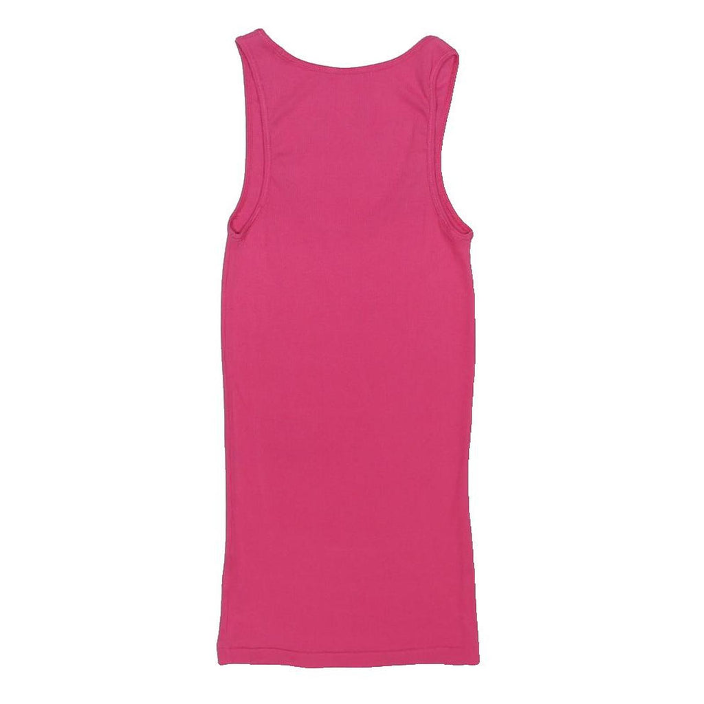 NIKE Womens Pink T-Shirt Vest S Sleeveless Crew Neck Sports Gym Casual