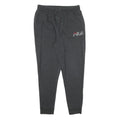 FILA Mens Joggers Black XL W32 L30 Regular Fit Tapered Leg Cotton Casual