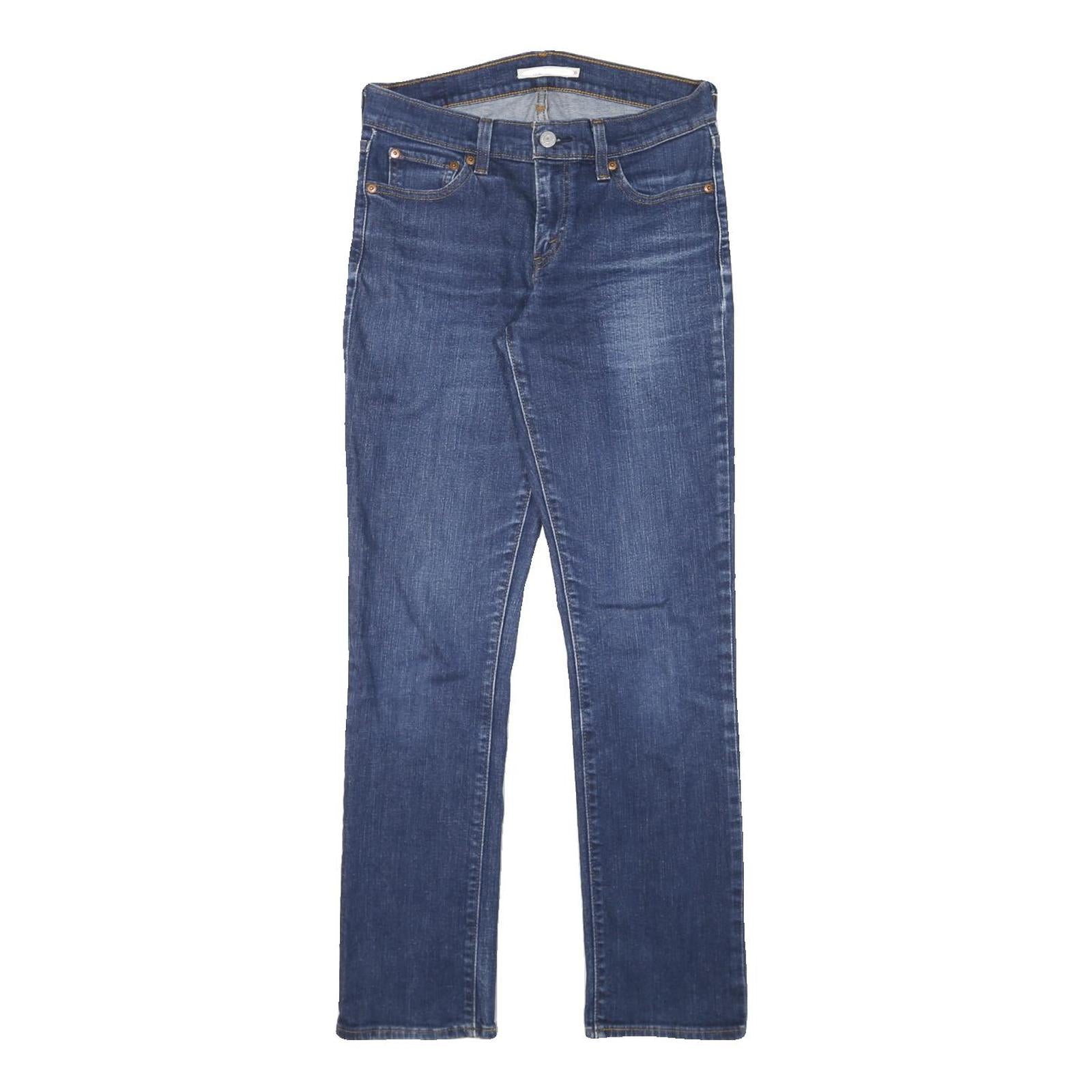 LEVI'S 414 Womens Jeans Blue Relaxed Straight Denim Medium W26 L30 Classic Fit