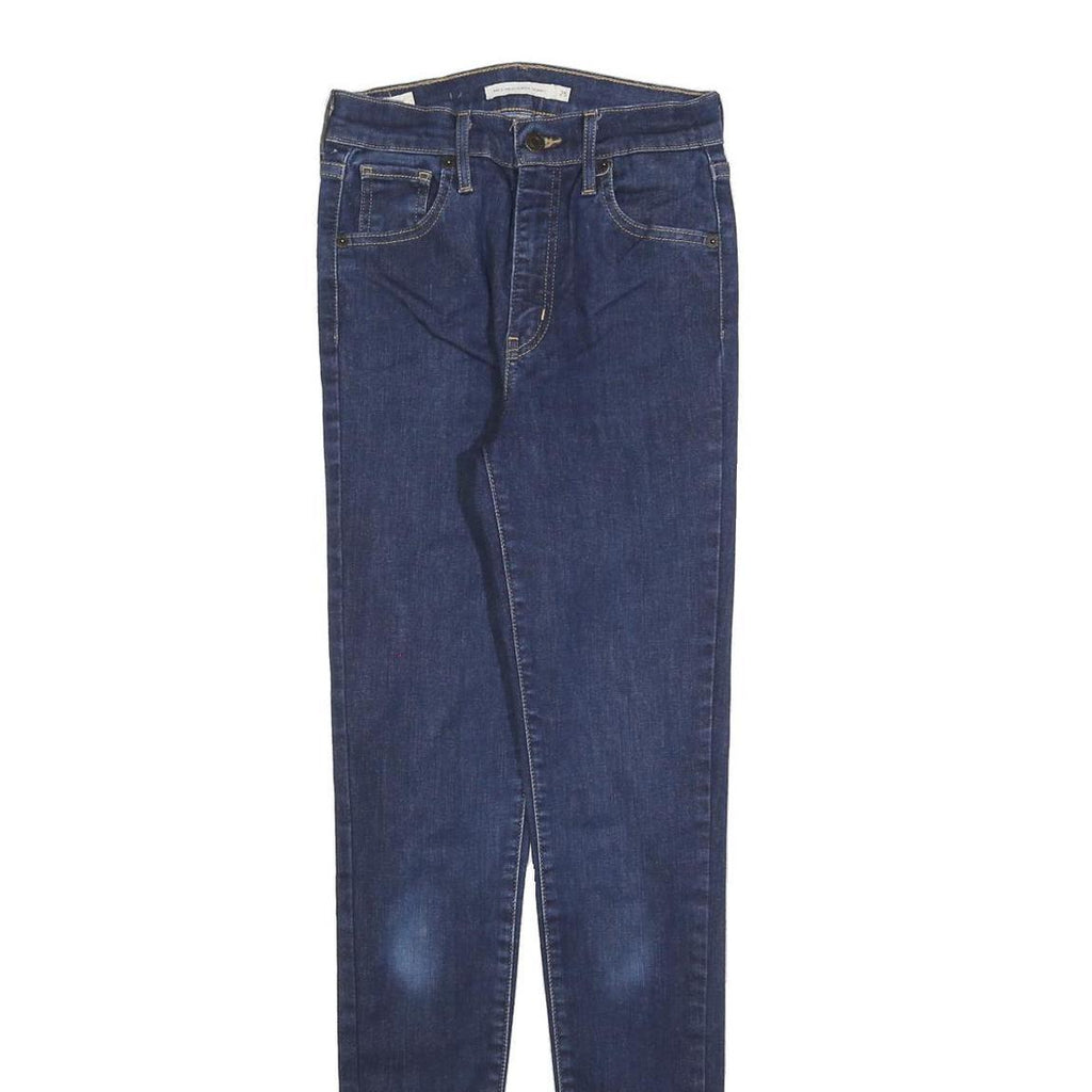 LEVI'S Womens Jeans Blue Slim Skinny Denim Medium W25 L32 Zip Cotton Blend