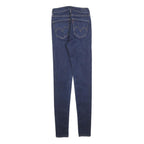 LEVI'S Womens Jeans Blue Slim Skinny Denim Medium W25 L32 Zip Cotton Blend
