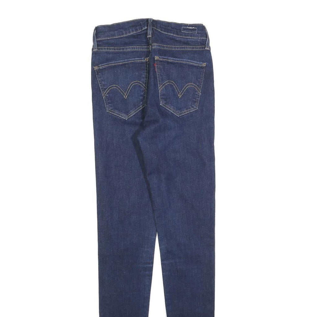 LEVI'S Womens Jeans Blue Slim Skinny Denim Medium W25 L32 Zip Cotton Blend