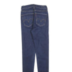 LEVI'S Womens Jeans Blue Slim Skinny Denim Medium W25 L32 Zip Cotton Blend