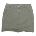 UNIVERSAL THREAD Womens Green Cotton Blend Mini Skirt M Casual Pockets Zip