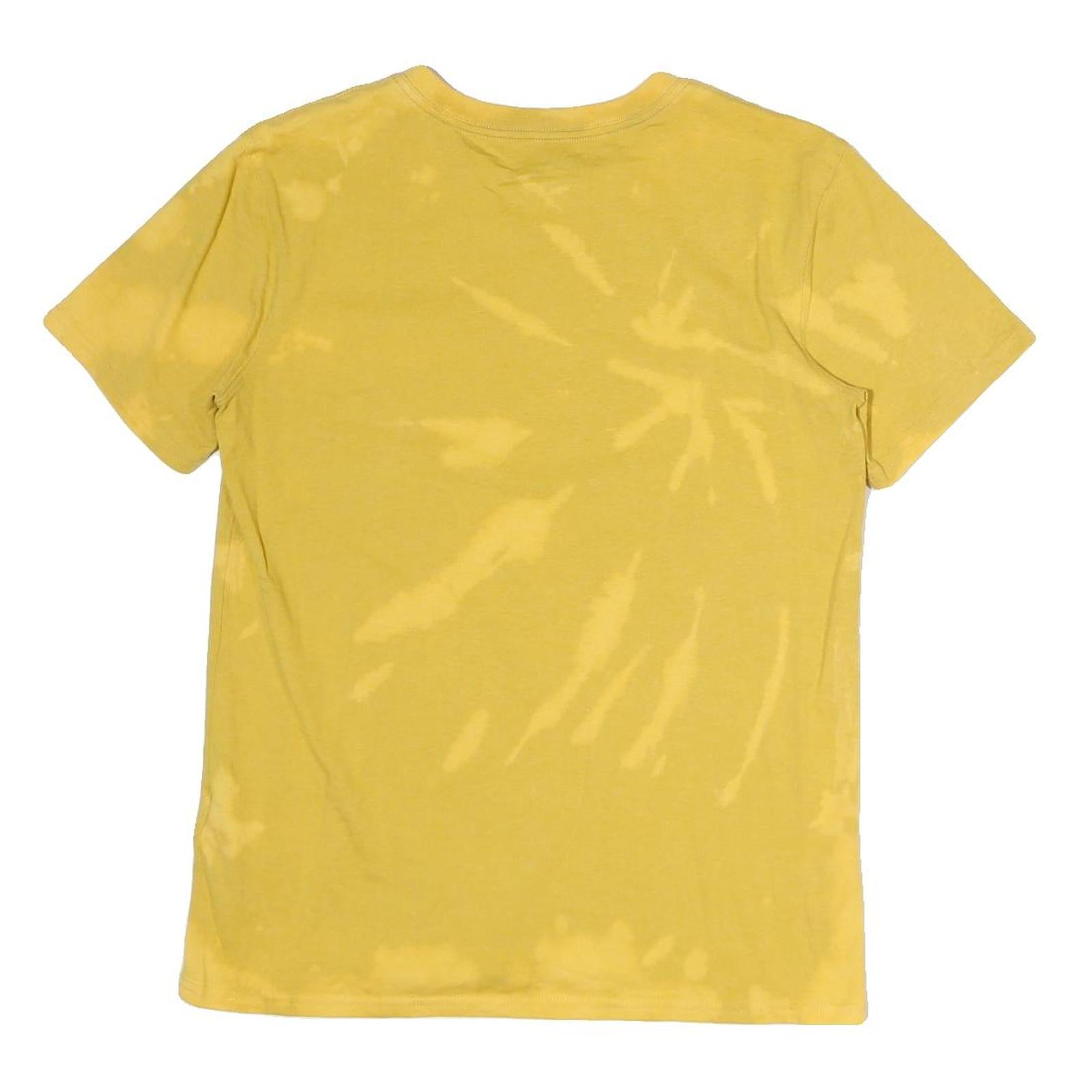 CARHARTT Mens Yellow Tie Dye T-Shirt S Short Sleeve Crew Neck Casual Pocket