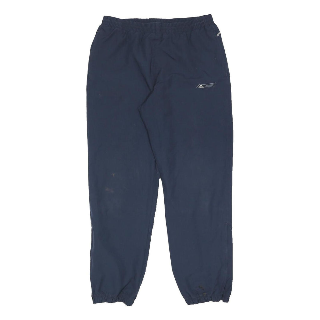ADIDAS Mens Joggers Blue M W30 L30 Polyester Elasticated Waist Casual Fit