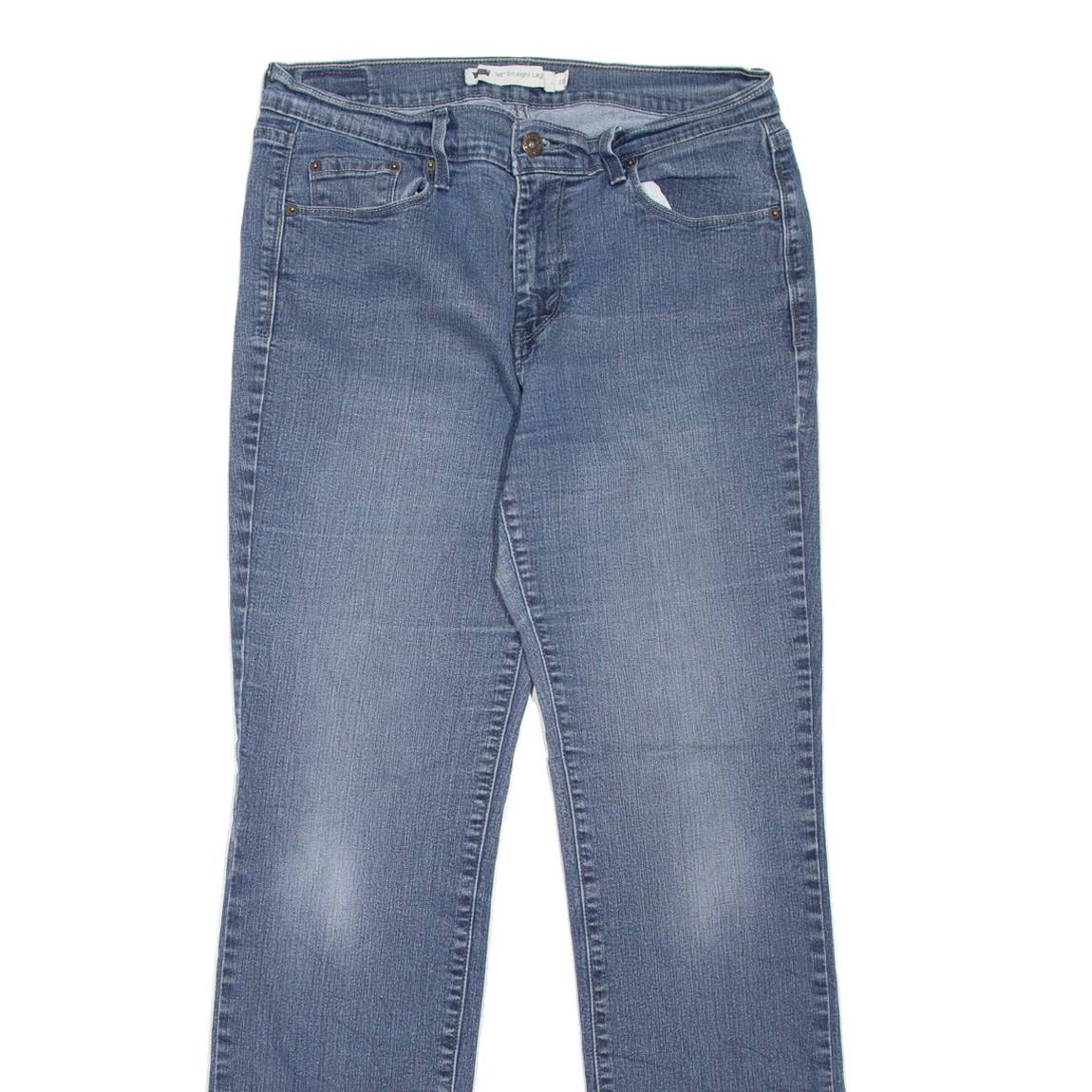 LEVI'S 505 Womens Jeans Blue Regular Straight Stone Wash W30 L32